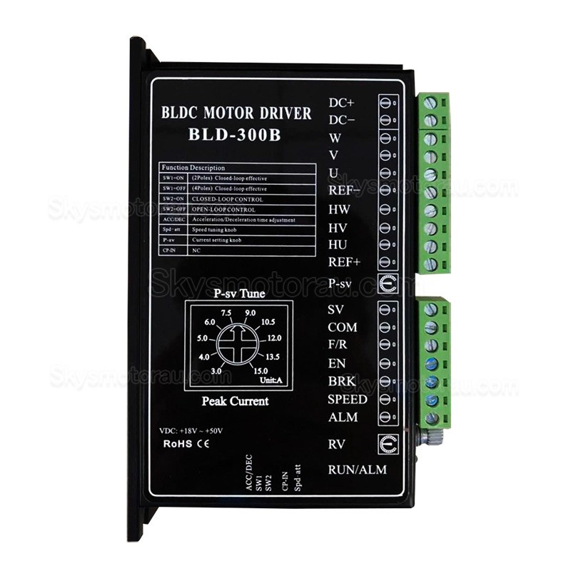 3 Phase Brushless DC Motor Controller BLD-300B BLDC Motor Driver DC18-50V 15A